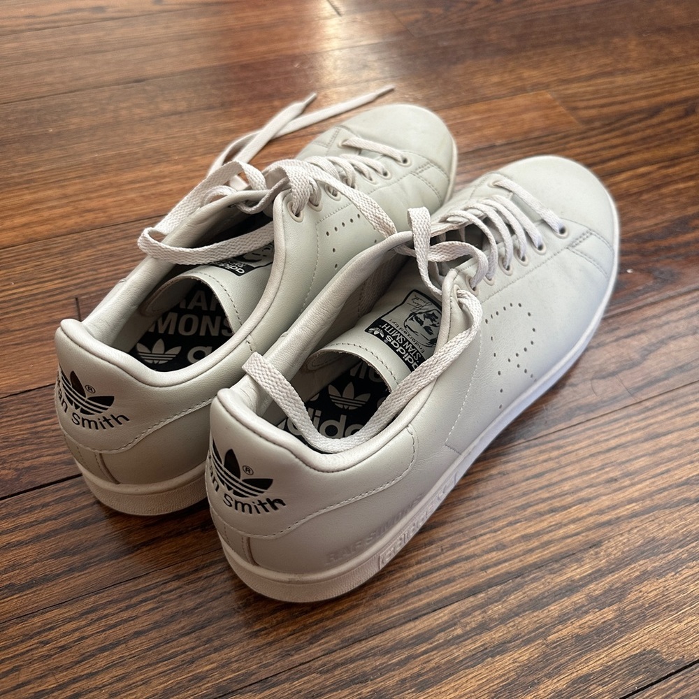Raf Simons Stan Smith Cream Mens Sneakers Size 11.5
